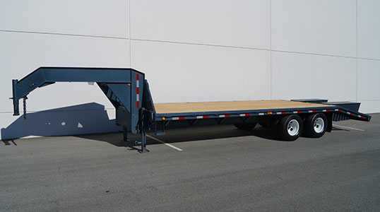 2008 25ft PJ Flat Deck Trailer Tandem Axle with Ramps